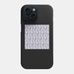 Spotted Blue and Back Modern Animal Pattern Design Phone Case