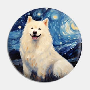 Samoyed Night Pin