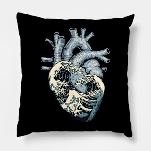 Kanagawa Heart Pillow