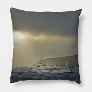 Fishing at Sea Pillow