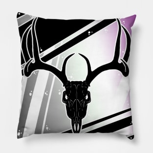 Ace Pride Skull - Deer Pillow