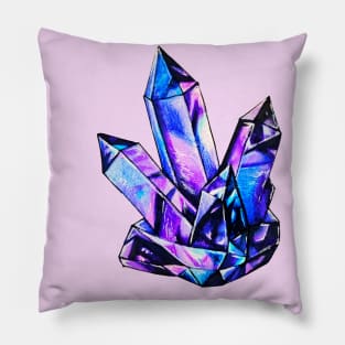 Purple Blue Crystal Pillow