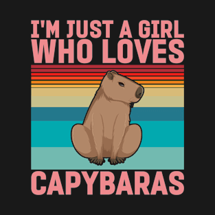 Just a girl who loves Capybaras T-Shirt