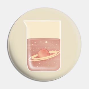 Space in a Beaker Pin