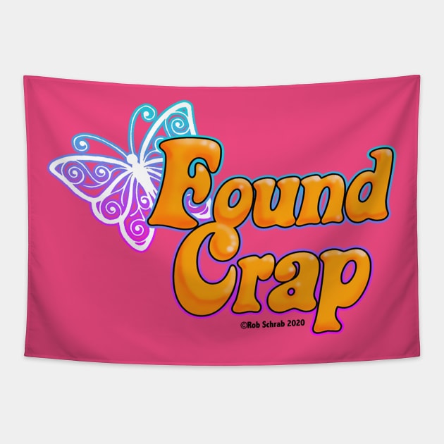 FOUND CRAP BUTTERFLY Tapestry by RobSchrab