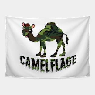 Camelflage funny merch for camels lovers, army lovers, camouflage lovers Tapestry