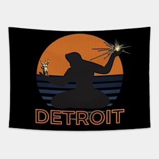 The Spirit of Detroit Tapestry