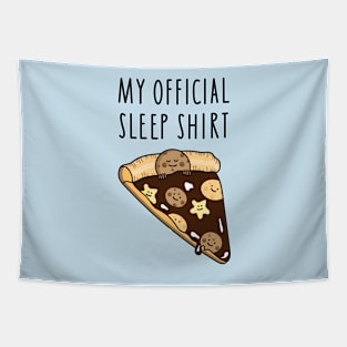 Sleep shirt pizza and cookie Tapestry