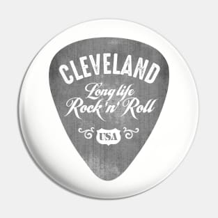 Cleveland Long Life Rock And Roll USA Pin