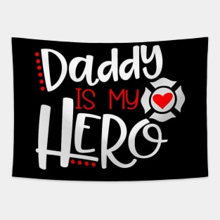 My Dad is Hero Gift for Fathers Day Tapestry