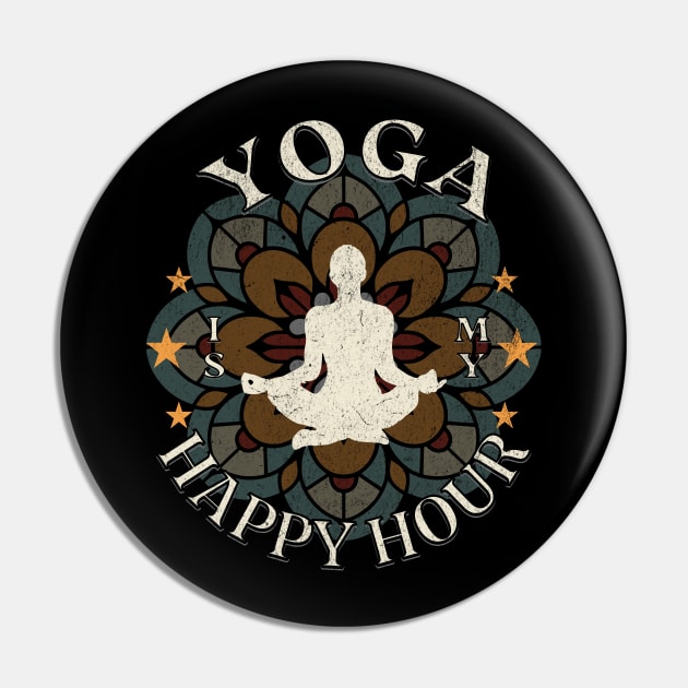 Yoga is my Happy Hour Pin by HSH-Designing