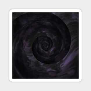 Goth Swirl Abstract Dark Space Fantasy Magnet