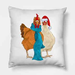 Merry Chickmas Pillow