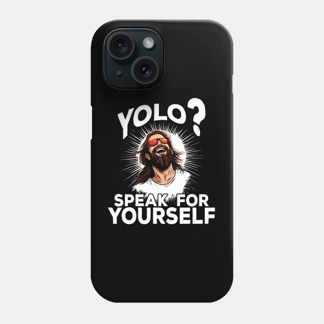 Jesus YOLO Meme Funny Christian Easter Phone Case by Daytone