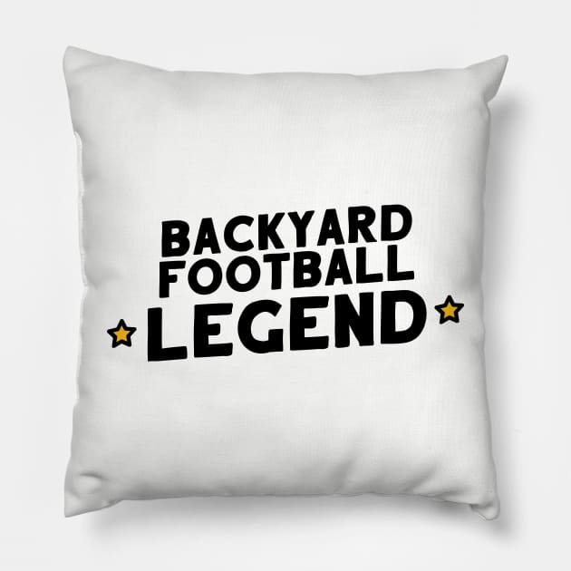 Backyard Football Legend Pillow by artnessbyjustinbrown