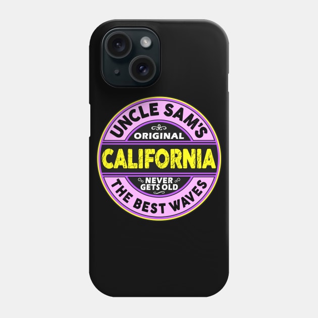 Surfing California Laguna Manhattan San Diego Phone Case by heybert00