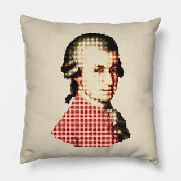 Dot Mozart Pillow by Dawn Anthes