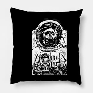 Brutal Moon - Dead Astronaut Ink Sketch Version Pillow