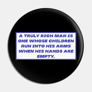 Rich man Pin