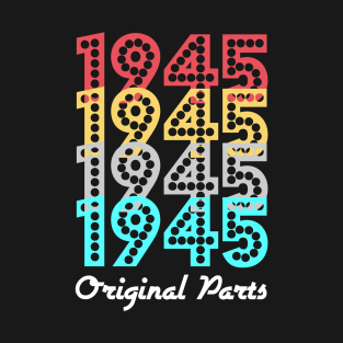 Original Parts 1945 Old Men Women Retro Sunset T-Shirt