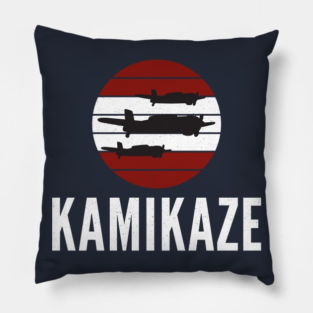 Kamikaze 1941 World War Planes Pillow by notami