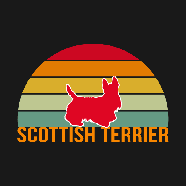 Scottish Terrier Vintage Silhouette by khoula252018