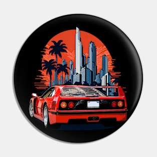 Ferrari F40 Sport car city Pin