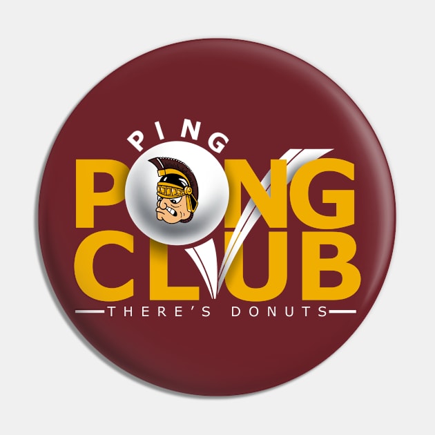 Ping Pong Club Pin by chadburnsoriginals