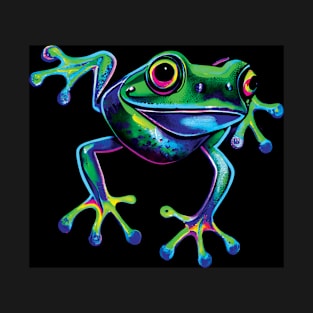 Neon Frog Art T-Shirt