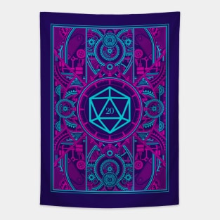 Futuristic Cyberpunk Tabletop RPG D20 Dice Tapestry