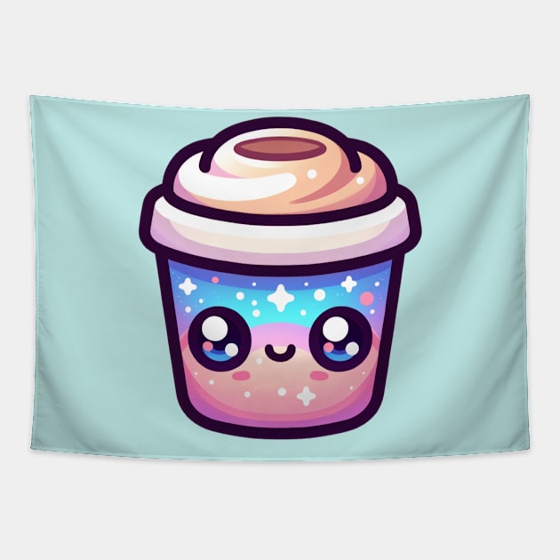 Cute Kawaii Cup Cake Tapestry by Odetee