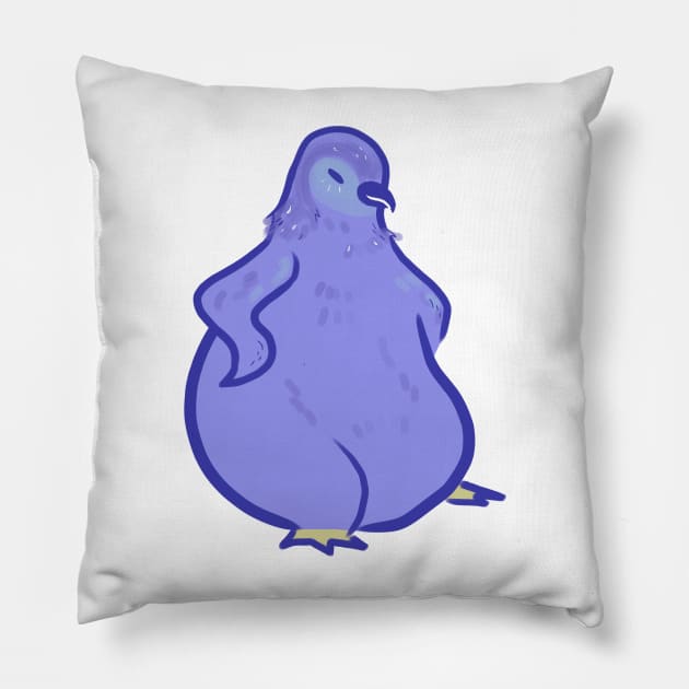 design of a blue penguin Pillow by cafee