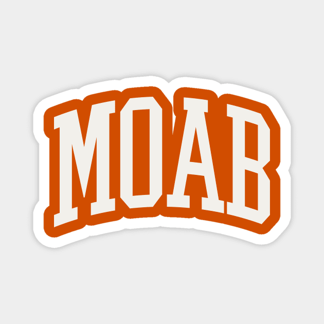 Moab Utah Type Mountain Biking Trail Running Magnet by PodDesignShop