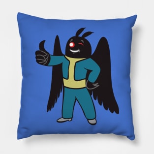 Radiation Suit Mothman Pillow