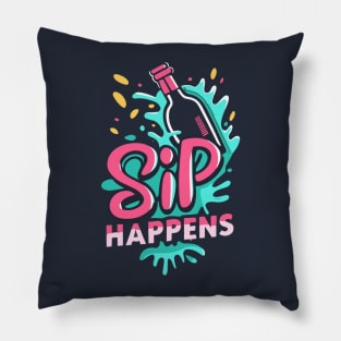 Sip Happens Pillow