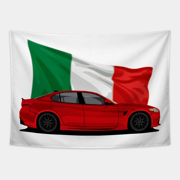 Alfa Romeo Giulia Tapestry by Rebellion Store