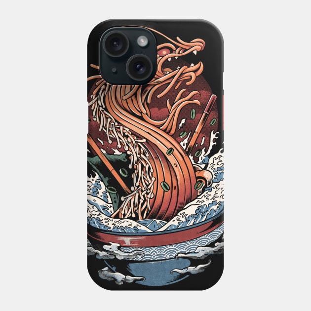 Ramen Dragon Phone Case by Ilustrata