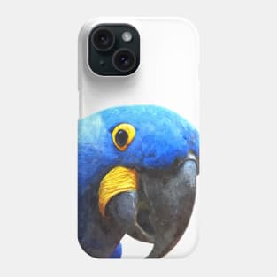 Blue Parrot Portrait Phone Case