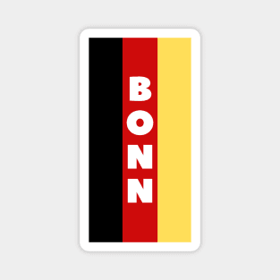 Bonn City in German Flag Vertical Magnet