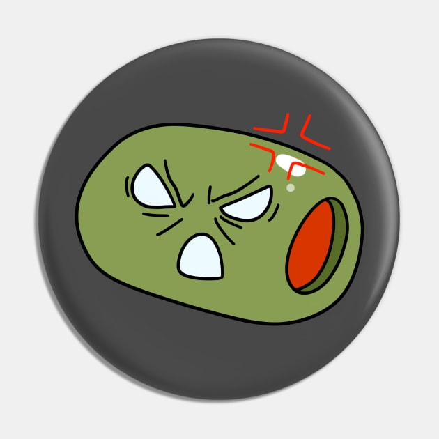 Angry Olive Pin by saradaboru