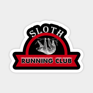 Adorable Sloth Running Club Sloth Lovers Team Magnet