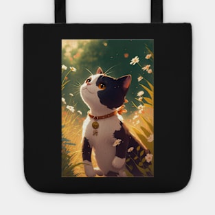 Super cute cat Anime style Tote