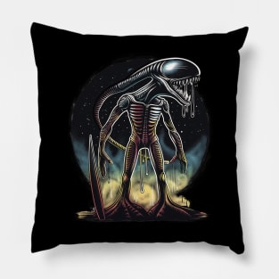 Alien surfing 88069 Pillow