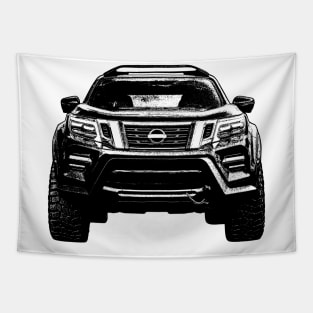 Nissan Navara Sketch Art Tapestry