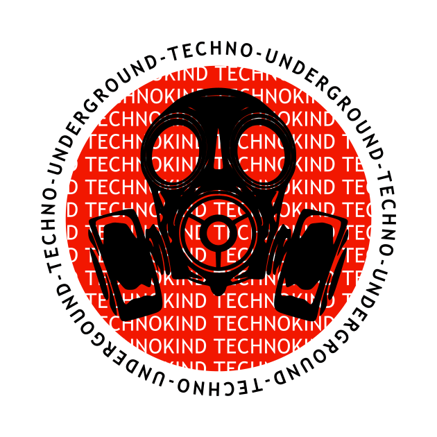 Techno music gasmask by shirts.for.passions