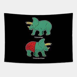 Triceratops & Tricerabottoms Tapestry