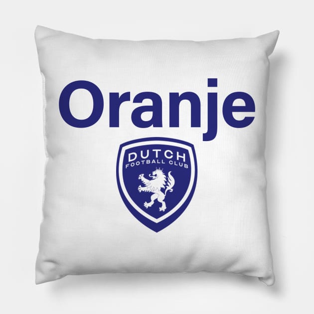 Dutch FC Oranje - Blue Pillow by DutchFC