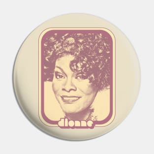 Dionne Warwick // Retro Style 70s Aesthetic Fan Design Pin