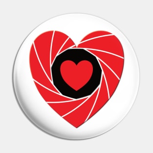 Aperture Heart Pin