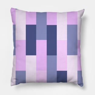 Purple and Pink Brick Pattern Pillow